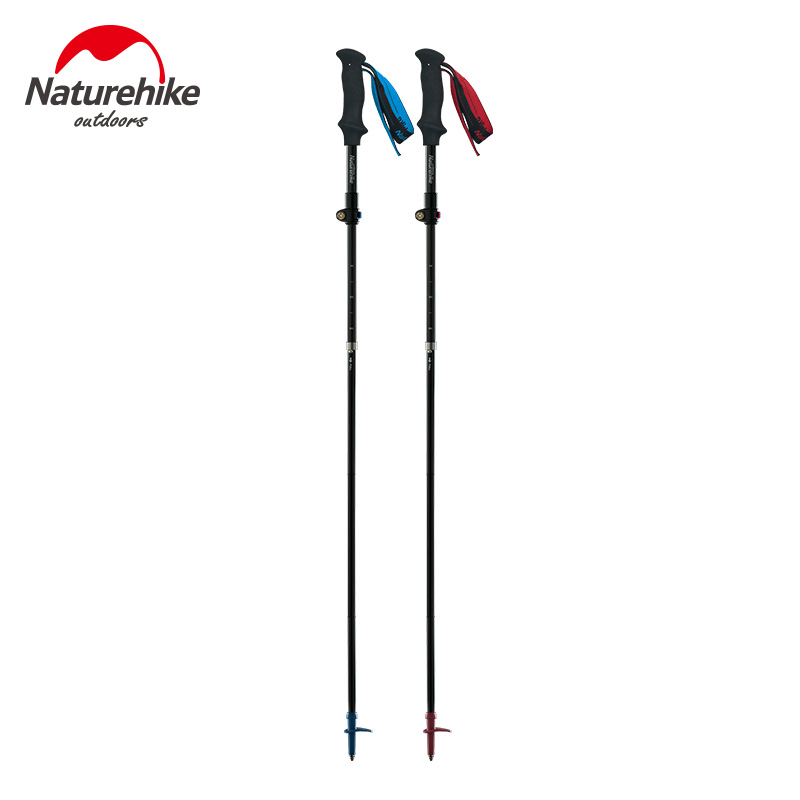 Trekking Pole Carbon - Naturehike-Ultralight Foldable Trekking Poles, 5-sections, Carbon