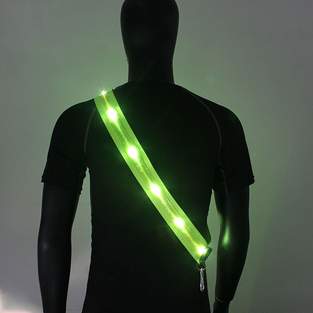 Running Gear Lights - Illuminated Shoulder Straps Rechargeable LED Reflective