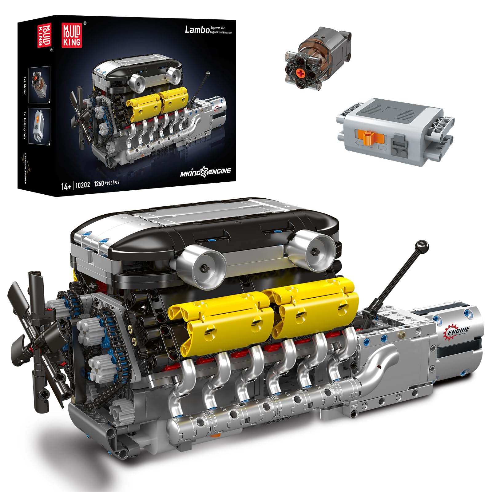 Running Gear Car - V12 Engine Model kit That Runs-Build