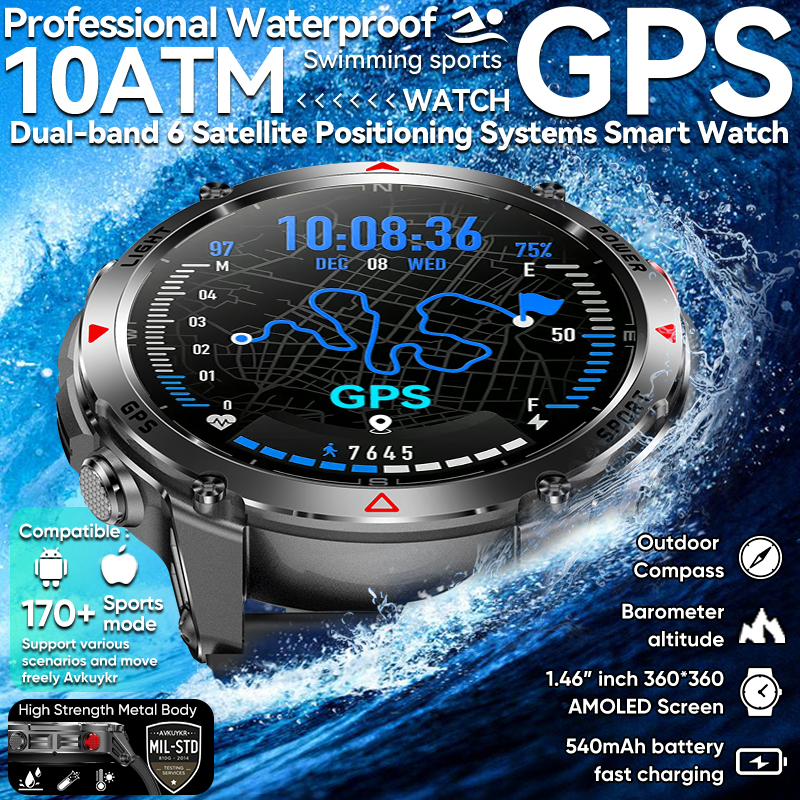 Gps Running Watch - T-Rex 3 Pro Military Grade AGPS