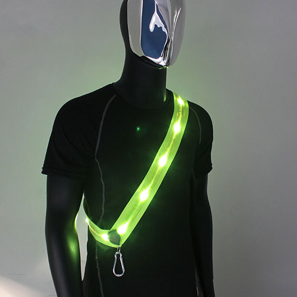 Running Gear Lights - Illuminated Shoulder Straps Rechargeable LED Shoulder