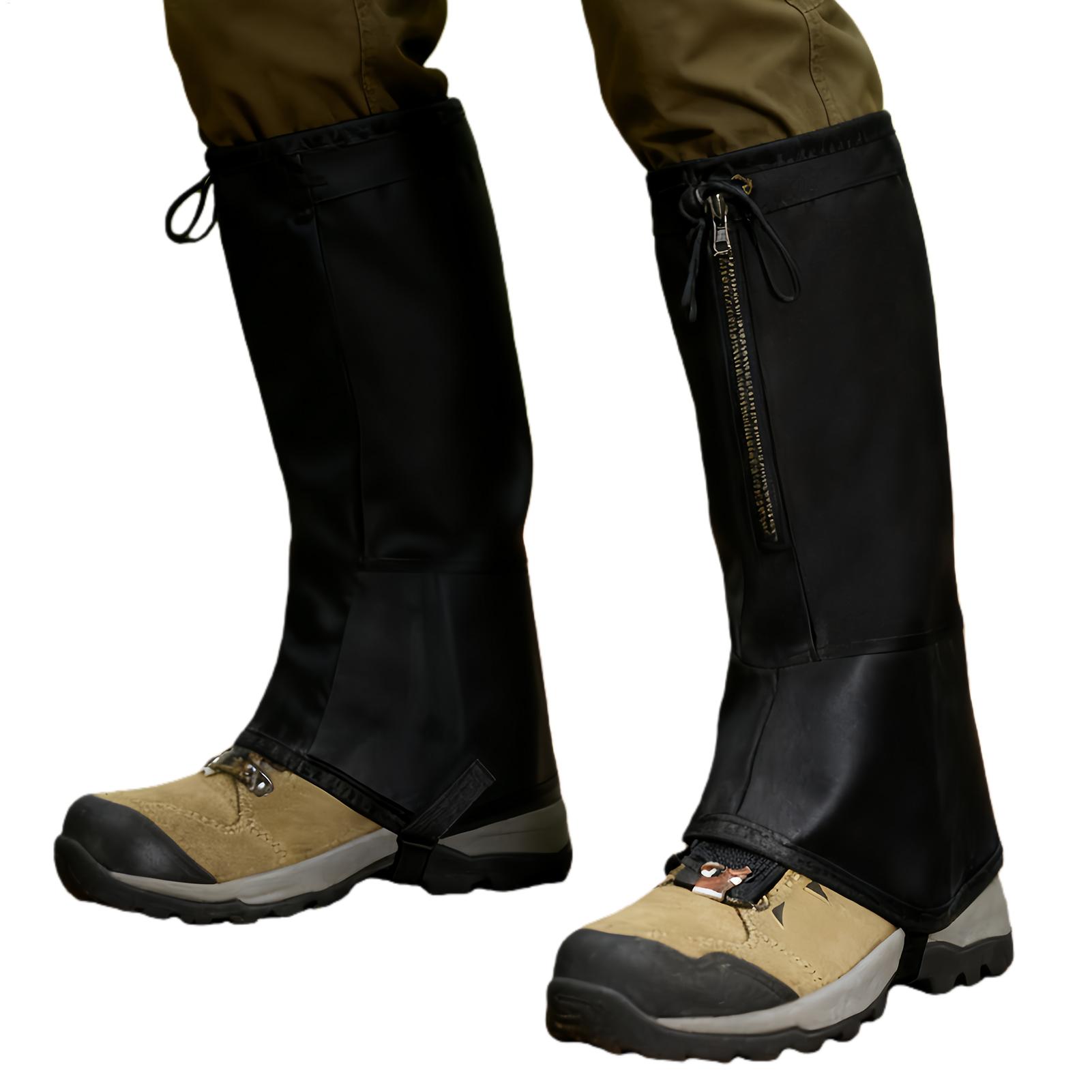 Running Rain Gear Men'S - Waterproof Leg Gaiters for Hiking, Adjustable