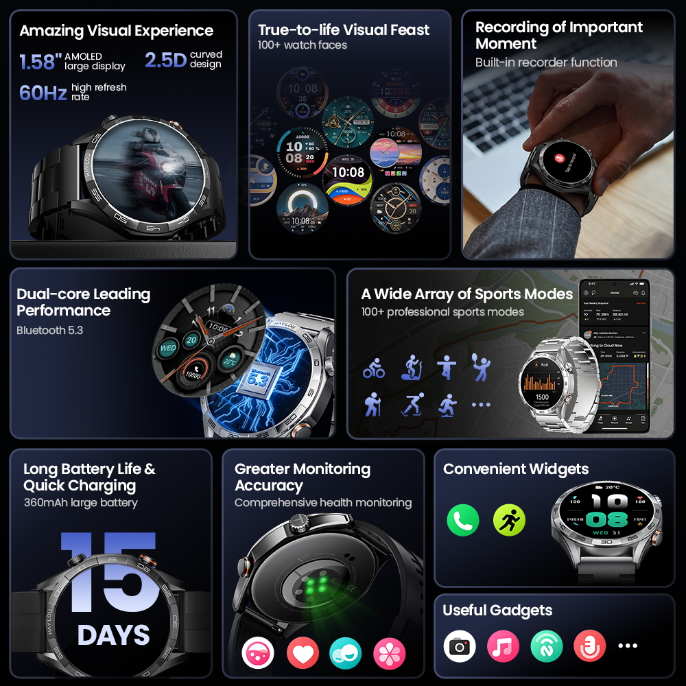 HAYLOU Solar 5 Voice Calling S - Gps Running Watch 리뷰 및 가격