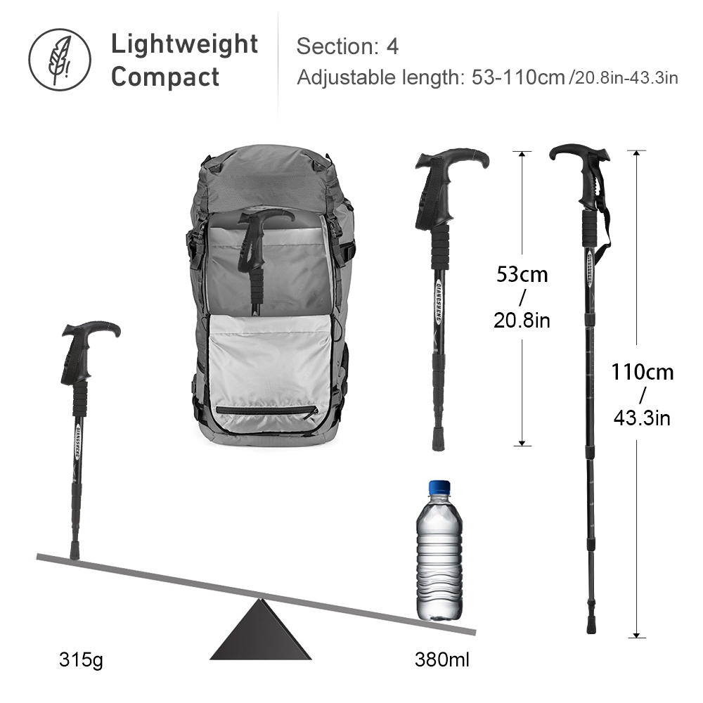 Outdoor Folding Trekkings Pole - Trekking Pole Carbon 리뷰 및 가격