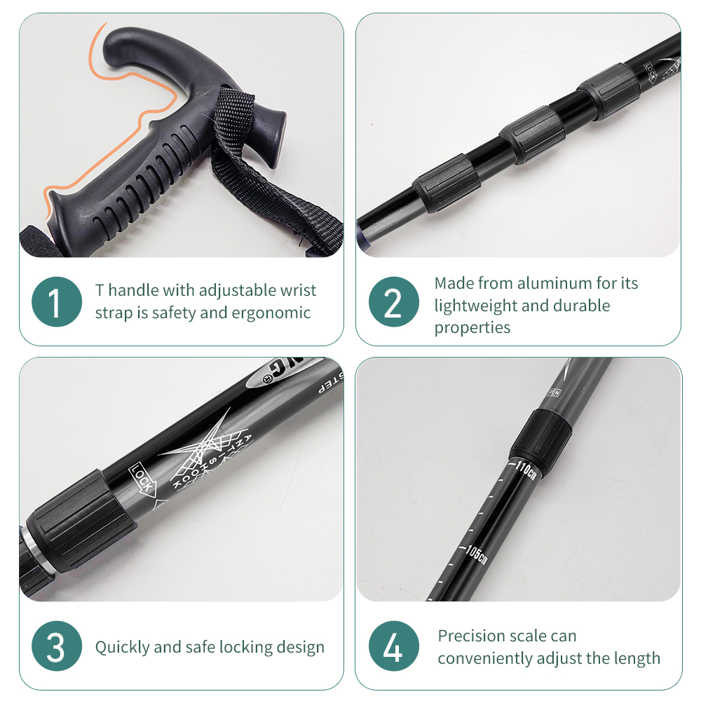 Outdoor Folding Trekkings Pole - Trekking Pole Carbon 리뷰 및 가격