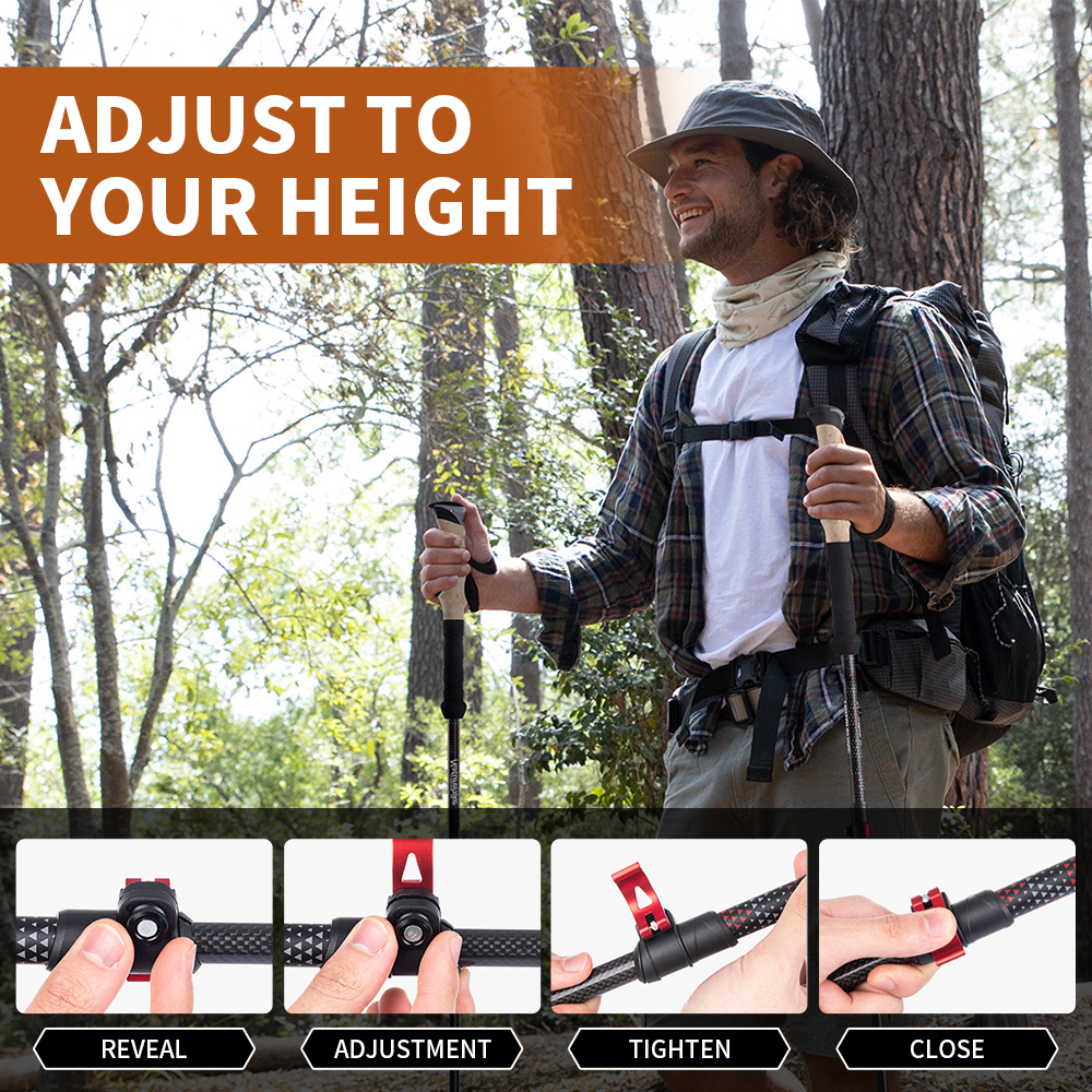 Naturehike Trekking Poles 2 Po - Trekking Pole Carbon 리뷰 및 가격