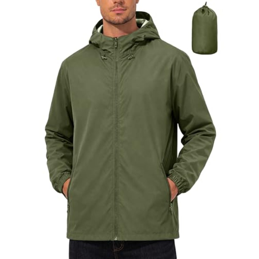 UIQUR Mens Rain Jacket Lightwe - Running Rain Gear Men'S 리뷰 및 가격