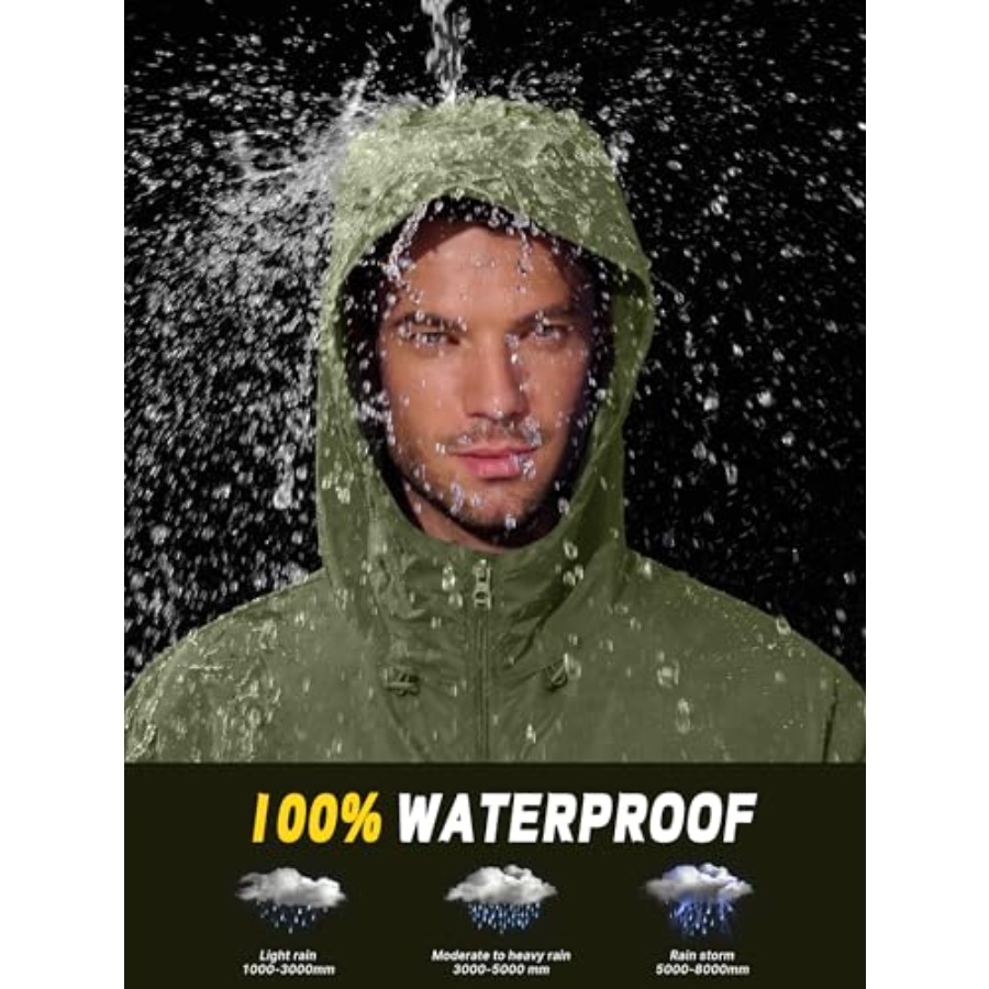 UIQUR Mens Rain Jacket Lightwe - Running Rain Gear Men'S 리뷰 및 가격