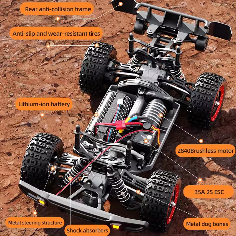 80KM/H Brushless RC Racing Car - Running Gear Car 리뷰 및 가격