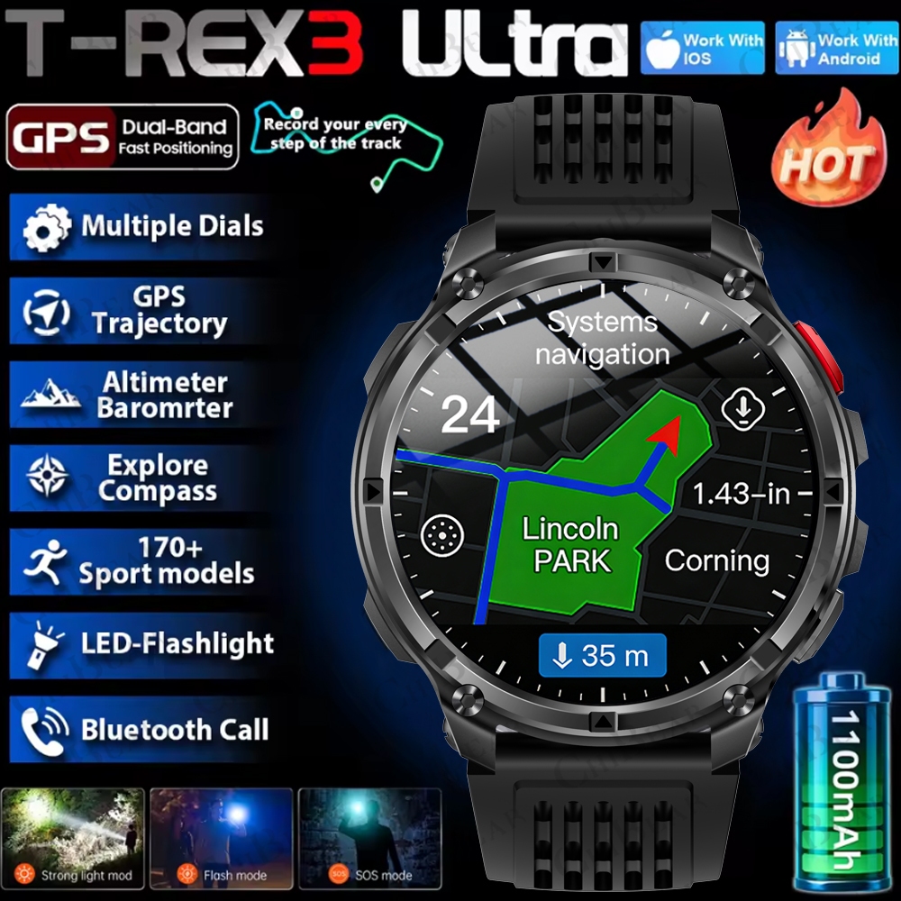 2026 New T-Rex3 Pro 1100mAh Ba - Gps Running Watch 리뷰 및 가격