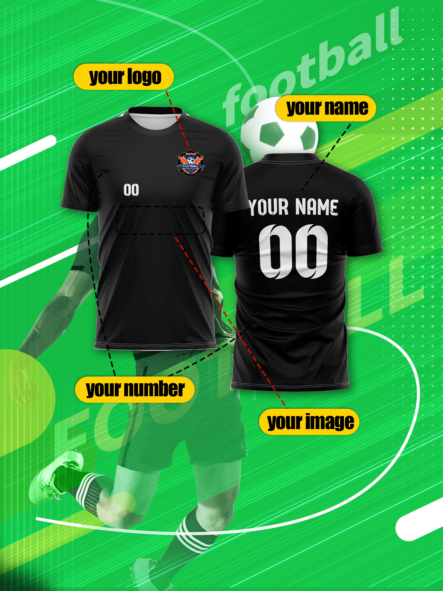 Custom Photo Name Number Socce - Running Gear Names 리뷰 및 가격