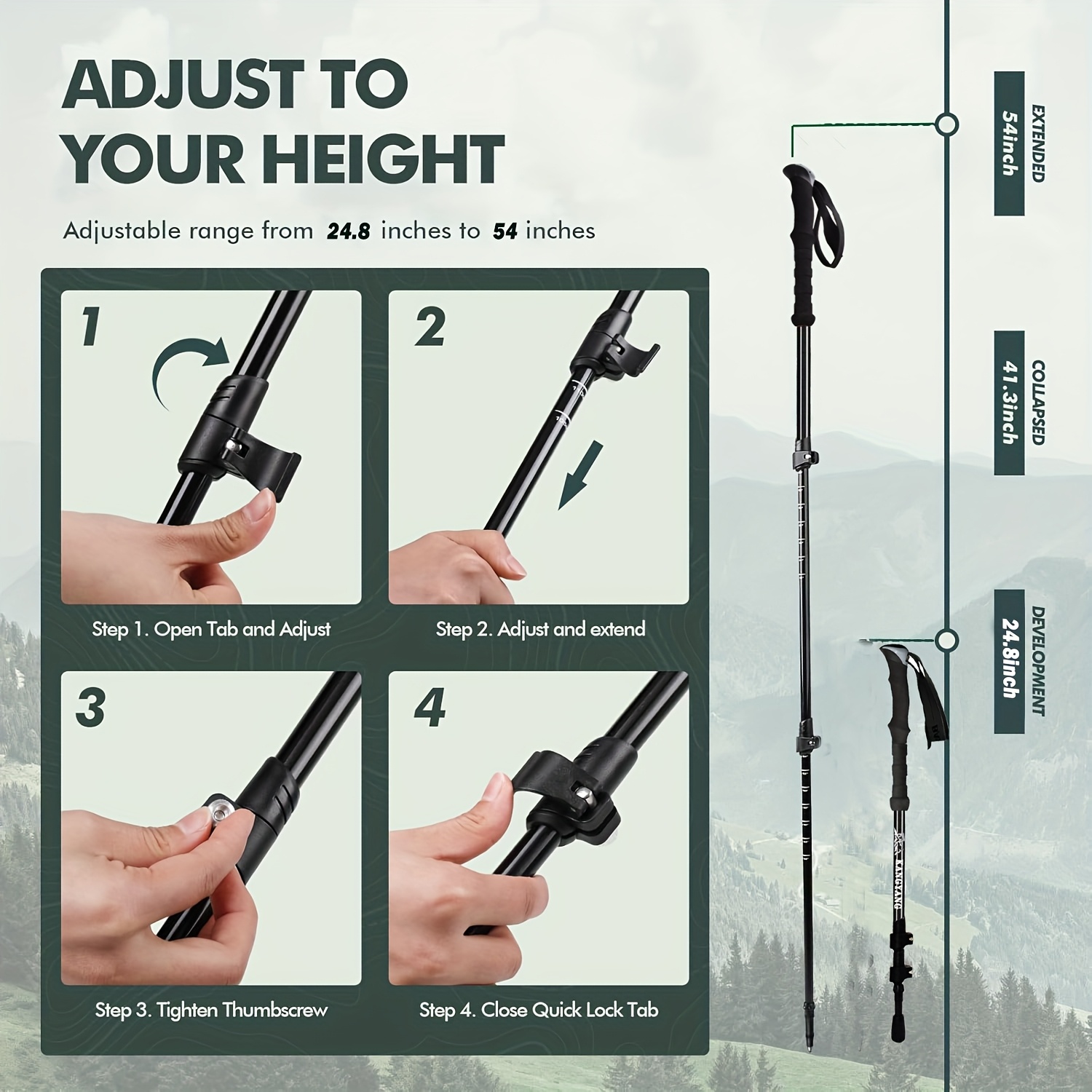 Carbon Fiber Trekking Poles Li - Trekking Pole Carbon 리뷰 및 가격