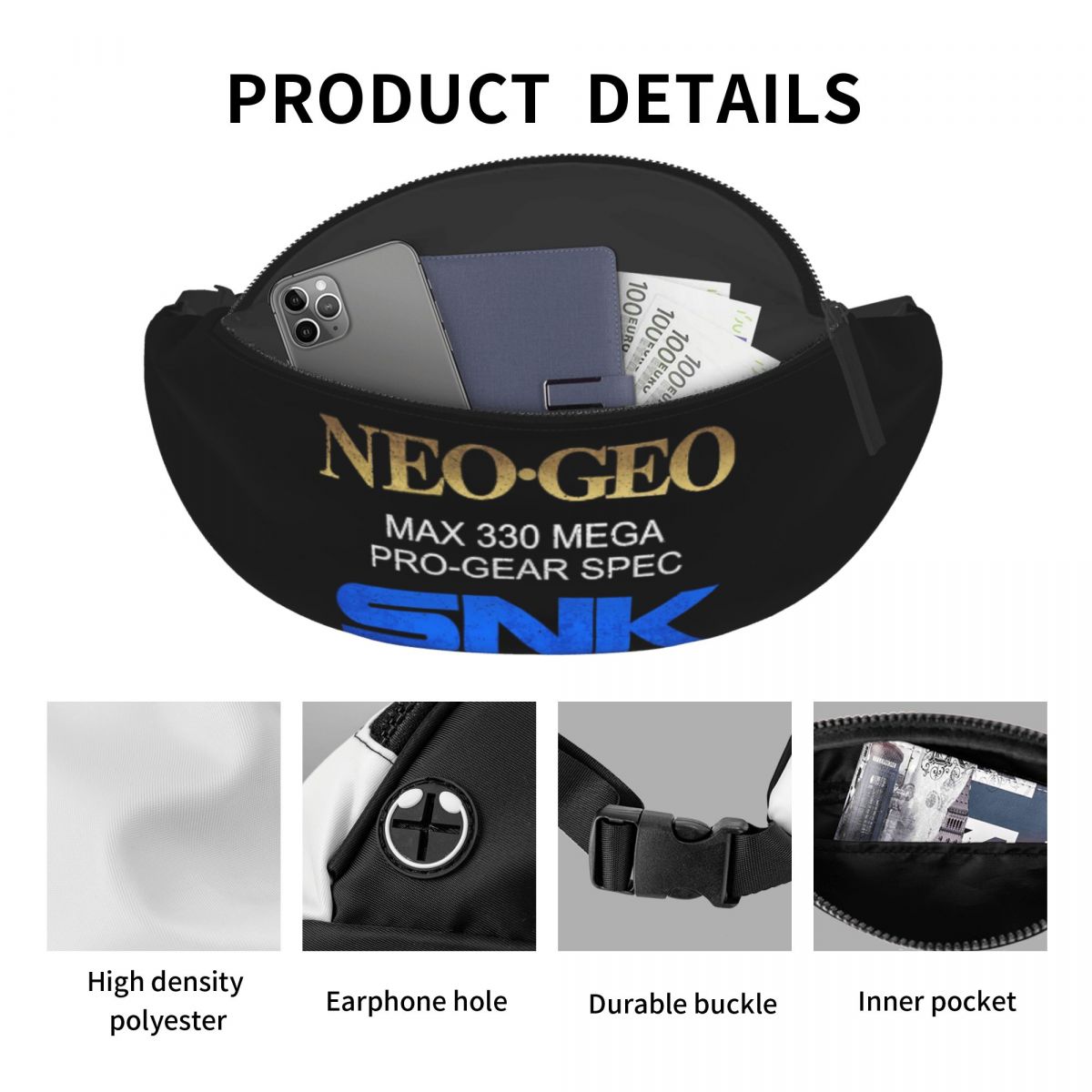 Crossbody Waist Bag Neo Geo Pr - Running Gear Retro 리뷰 및 가격